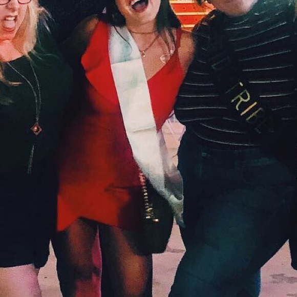 Lush (Bloomingdales) bright cherry red mini dress! - Picture 2 of 4